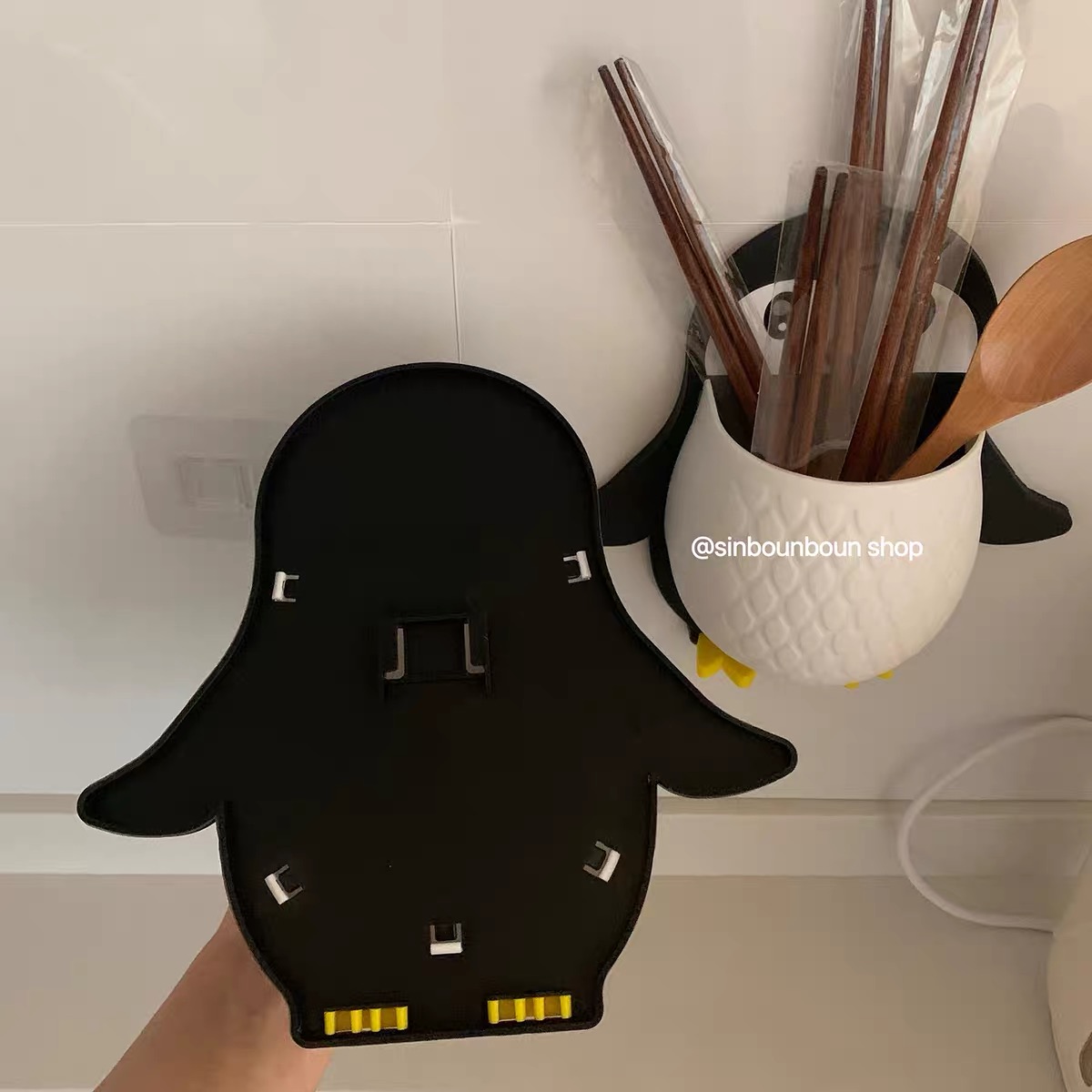 Adhesive wall penguin holder DCZZ179 images